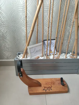 Soporte jamonero madera