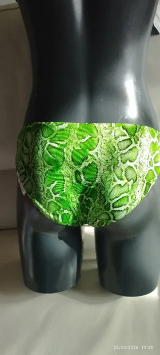 Bikini Tezenis verde estampado serpente