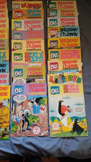 37 comics mortadelo filemon, y algunos zipi zape