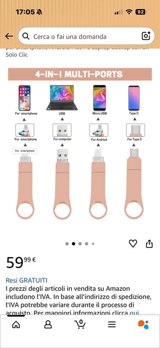 Flash Drive USB 512GB per iPhone/iPad