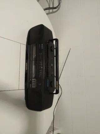 Radio Cassette Sony Mega Bass Negra