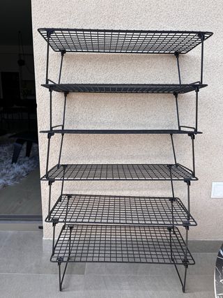 6 Estanterías Zapatero Metálicas Ikea Negras