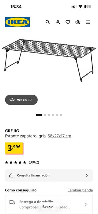 6 Estanterías Zapatero Metálicas Ikea Negras