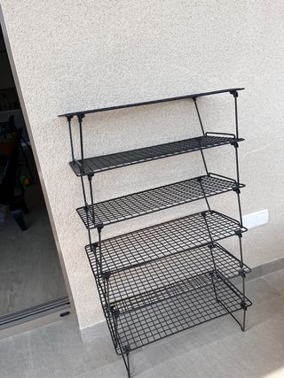 6 Estanterías Zapatero Metálicas Ikea Negras