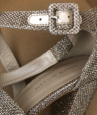 Sandalias KAREN MILLEN doradas y plateadas