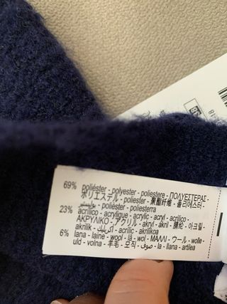 Capota bebé Zara azul marino