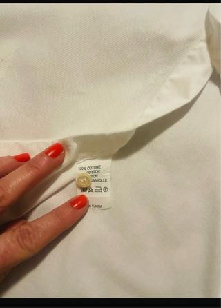 Camisa ESSETTI Blanca Manga Larga