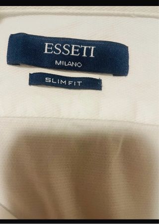 Camisa ESSETTI Blanca Manga Larga