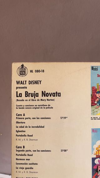Vinilo BSO La Bruja Novata ¡En Castellano!