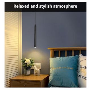 Lampada Sospensione LED Nera (2 Pezzi)