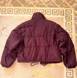 Giacca donna imbottita bordeaux