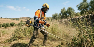 Desbroce de terreno a cambio de material