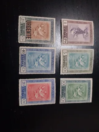 Sello España 1854 Escudo 5 Reales