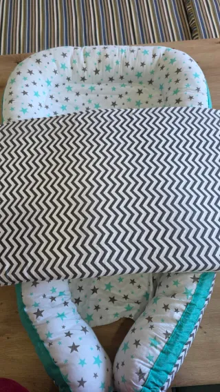 Nido colecho reversible estrellas y zigzag