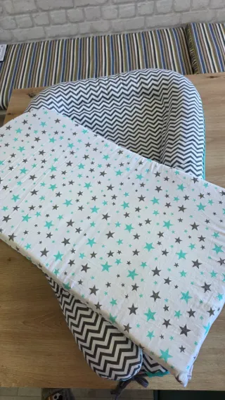 Nido colecho reversible estrellas y zigzag