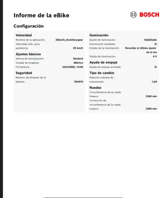 eBike  Bosch 90% batería REAL diagnosis oficial