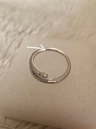 Anello Argento 925 Zirconi Regolabile