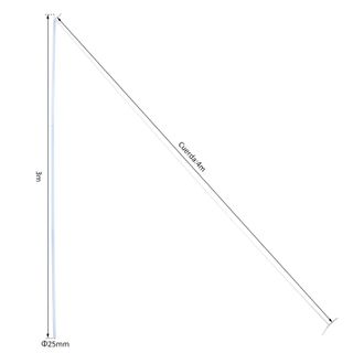 Poste para Toldo Vela o Toldo de Refugio Mástil