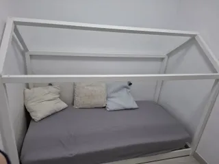 Cama Montessori Infantil Blanca