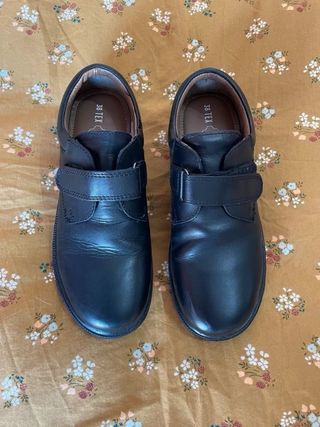 Zapatos colegiales piel niño talla 38