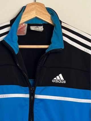 Sudadera Adidas Negra y Azul
