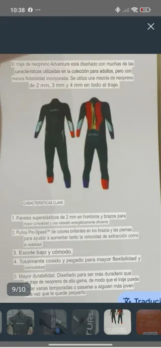 Neopreno Triatlón Zone3 Niño Talla S