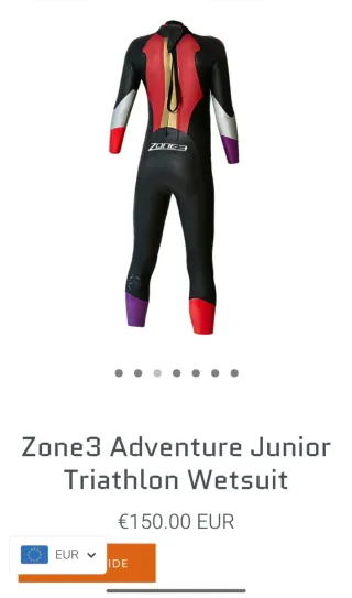 Neopreno Triatlón Zone3 Niño Talla S