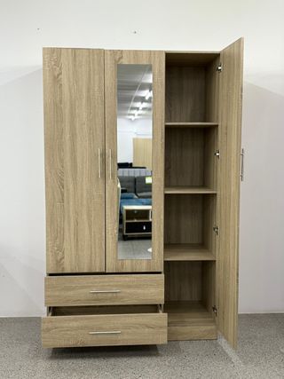 CHOLLO!! Armario 3 puertas con espejo y cajones