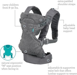 Infantino Mochila Portabebé Flip Advanced 4-en-1,