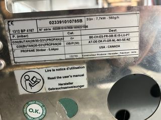 Cocina de gas para barco 50ancho x 56 largo x47hig