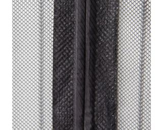 【2uds】90*210cm Cortina Mosquitera Magnética Negra