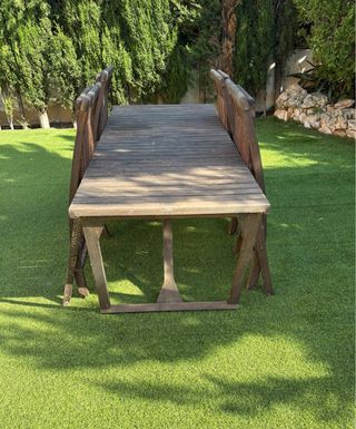 Mesa y 4 Sillas Jardín Teca