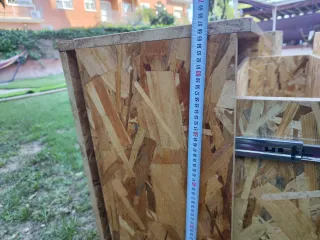 2 Muebles de almacenaje con ruedas