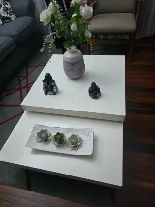 Mesa de centro blanca moderna