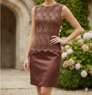 Ribas’(Encaje Guipur) - T.S/M Sin usar