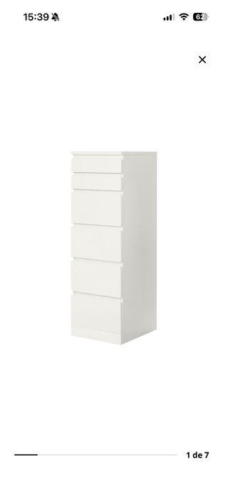 Cómoda MALM Ikea Blanca