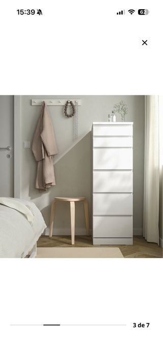 Cómoda MALM Ikea Blanca