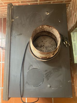 Casete chimenea leña metal