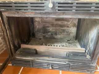 Casete chimenea leña metal