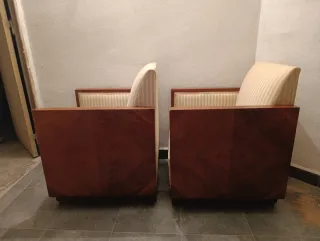 Pareja de sillones Art Nouveau