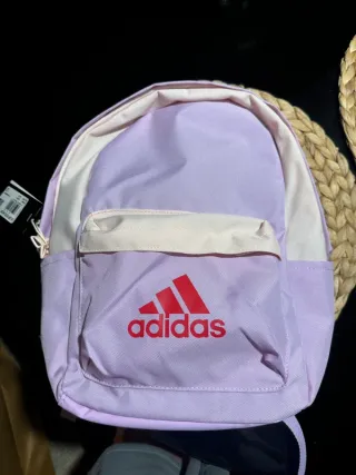 Mochila Adidas Infantil Rosa y Beige