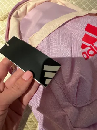 Mochila Adidas Infantil Rosa y Beige