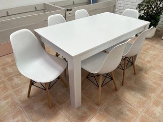 NUEVO! Mesa Extensible Comedor con 6 sillas