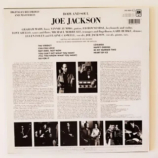 Vinilo Joe Jackson Body and Soul Jazz