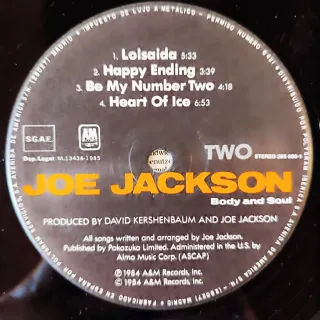 Vinilo Joe Jackson Body and Soul Jazz