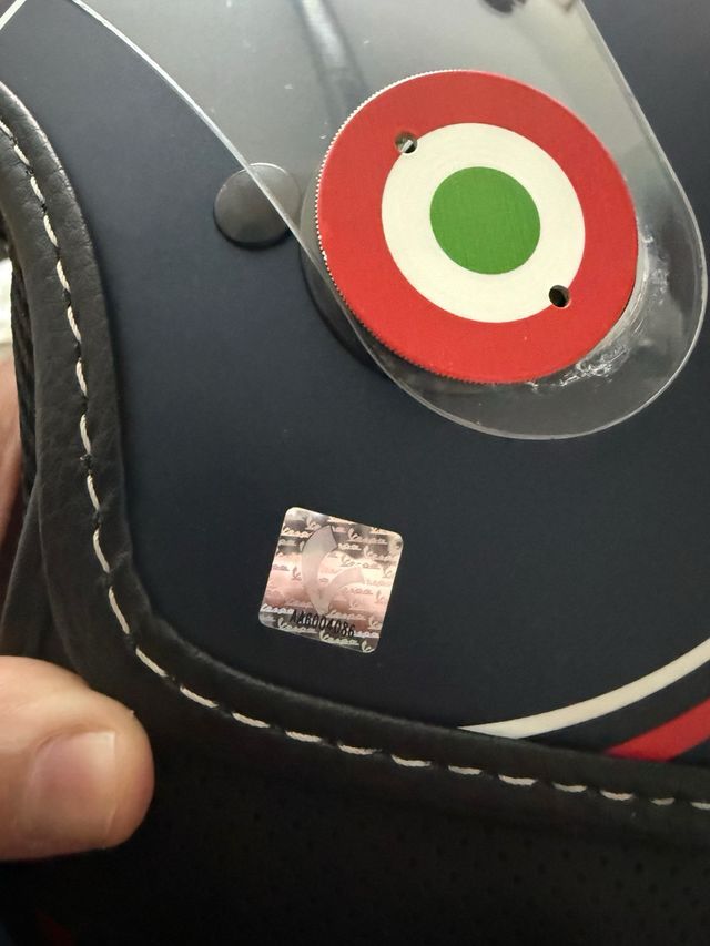 Casco Moto Vespa azul marino XL