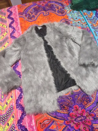 Abrigo elegante Bershka mujer gris S