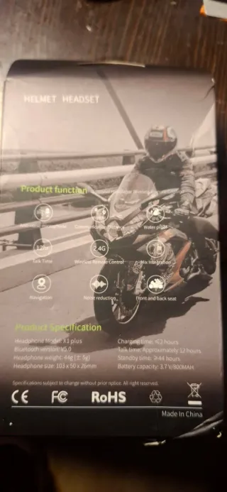 Intercomunicador Casco Moto X1 Plus