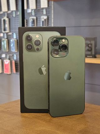 IPHONE 13 PRO MAX 128GB VERDE BATE. 100%
