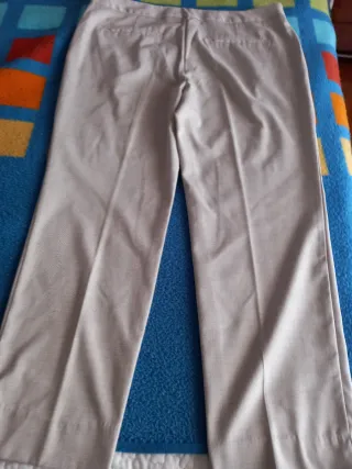Pantalón Zara Beige Mujer